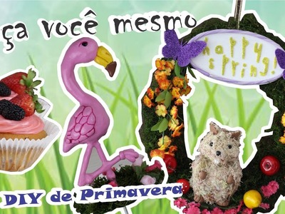DIY de Primavera - Enfeite de Flamingo, Guirlanda de Esquilo + Receita Feat. DIY com Vivi