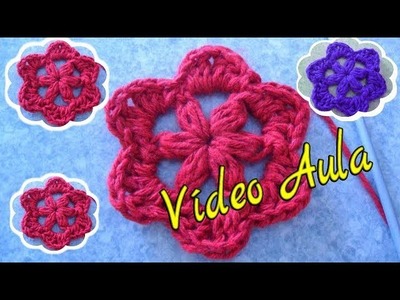 Flor Campestre em Crochê  #By Actual