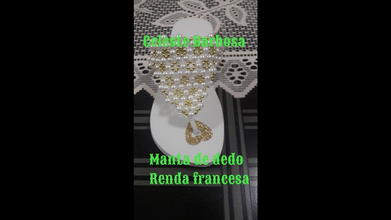 Manta de dedo renda francesa