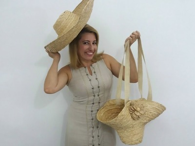 Marie Araújo - Bolsa feita com Chapéu de Palha