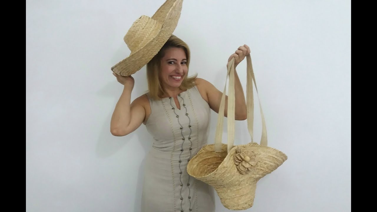 Marie Araújo - Bolsa feita com Chapéu de Palha
