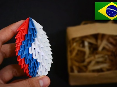 Origami: Ovo de Páscoa 3D - Instruções em Português PT BR