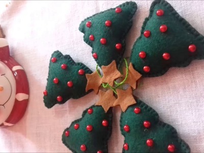 P.A.P enfeite de natal em feltro