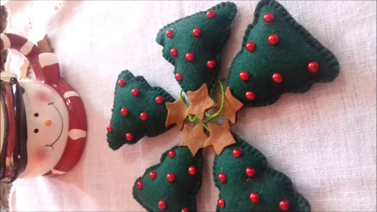 P.A.P enfeite de natal em feltro