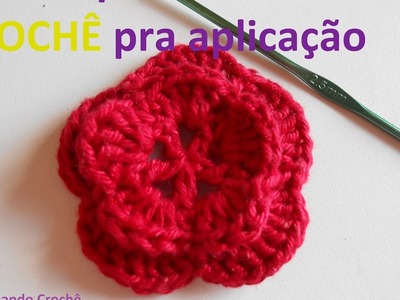 Pap de Crochê | Flor simples e fácil | Sol Ensinando Crochê