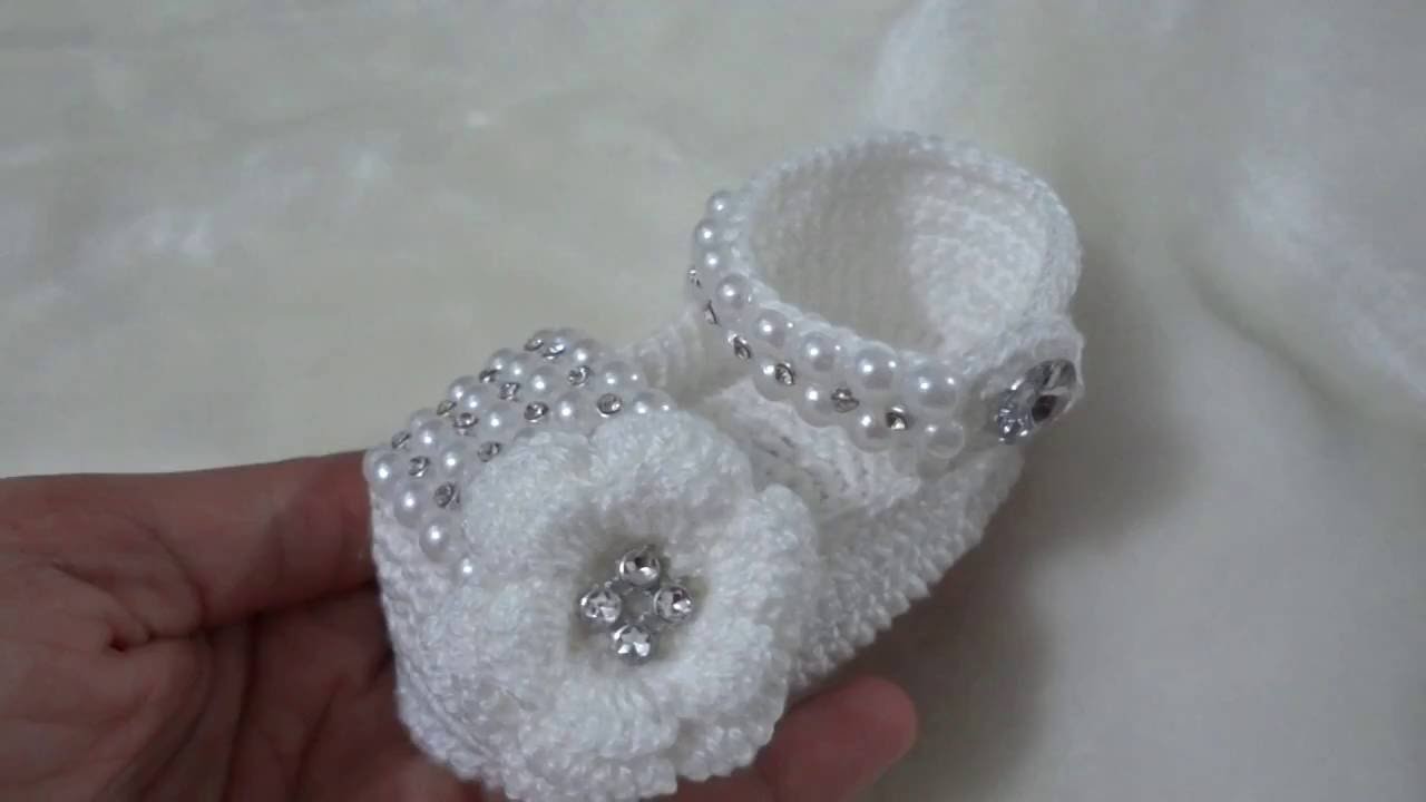 Sandalinha de croche para bebe