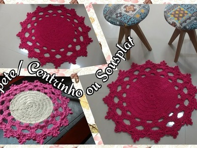 Tapete, Centrinho ou Sousplat!!! Mesma receita 3 opções!!