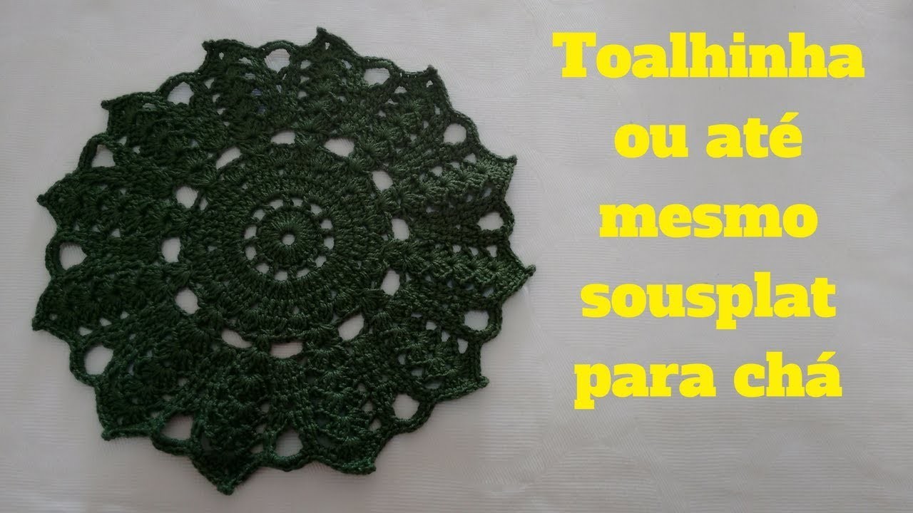 Toalhinha ou até mesmo sousplat para chá