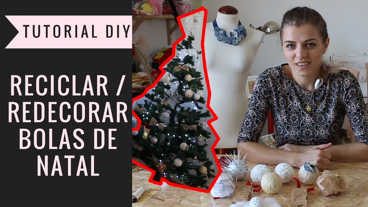 Tutorial how to decorate christmas balls | Como decorar bolas de natal #violinanicho