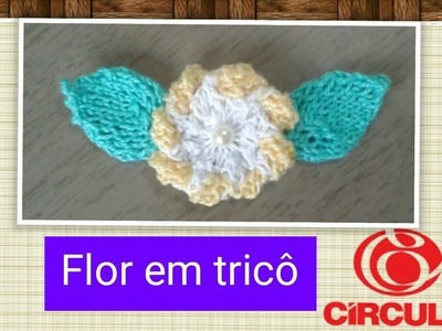 Versão canhotos: Flor Camélia em tricô # Elisa Crochê