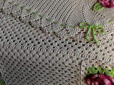 Capa de Máquina com Flores Roseta em Crochê????(pronto) #LenaCrochês #artecomeuroroma