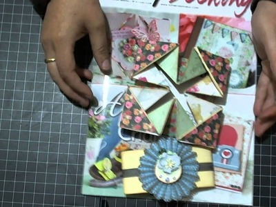Cartão Guardanapo. Napkin Fold card