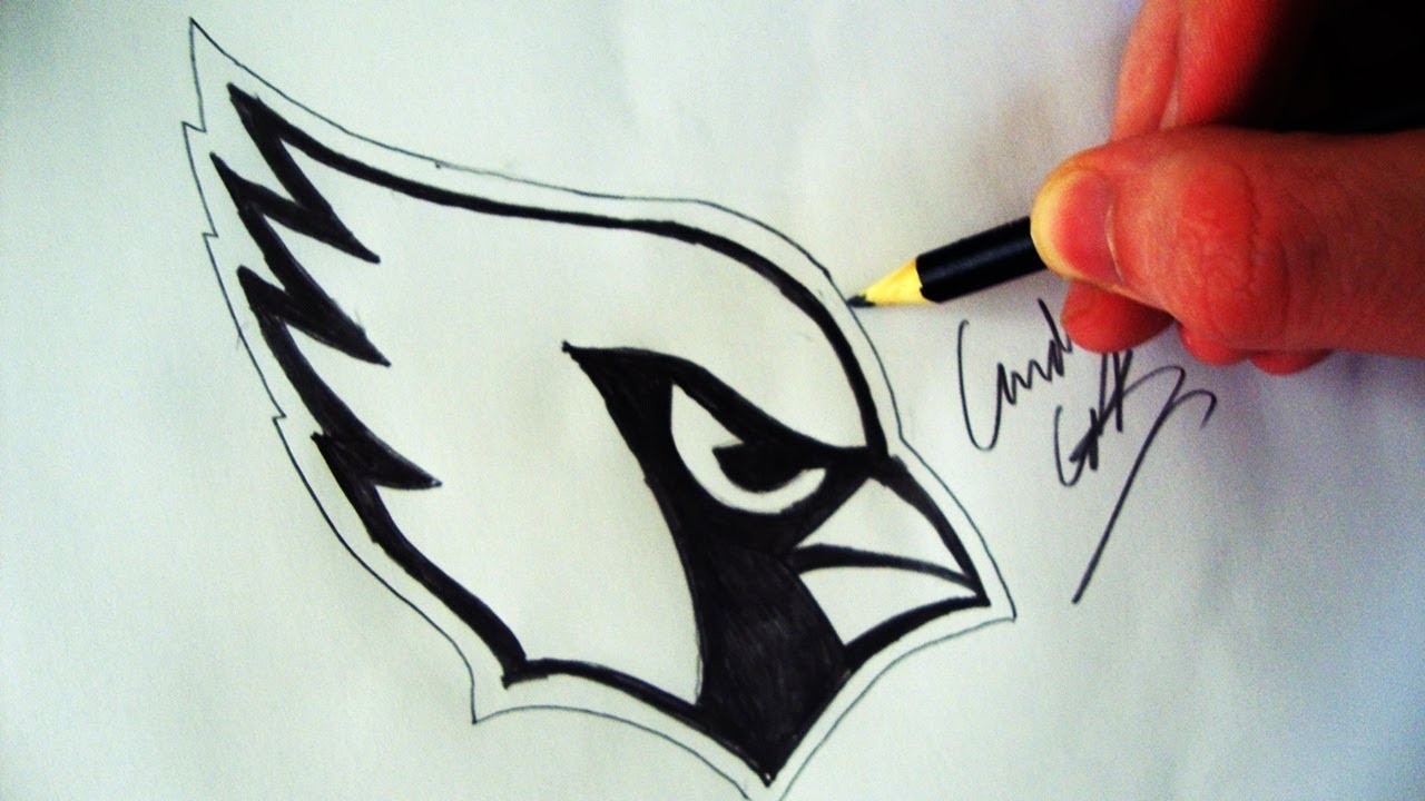 Como Desenhar a logo Arizona Cardinals [NFL] - (How to Draw Arizona Cardinals logo) - NFL LOGOS #2