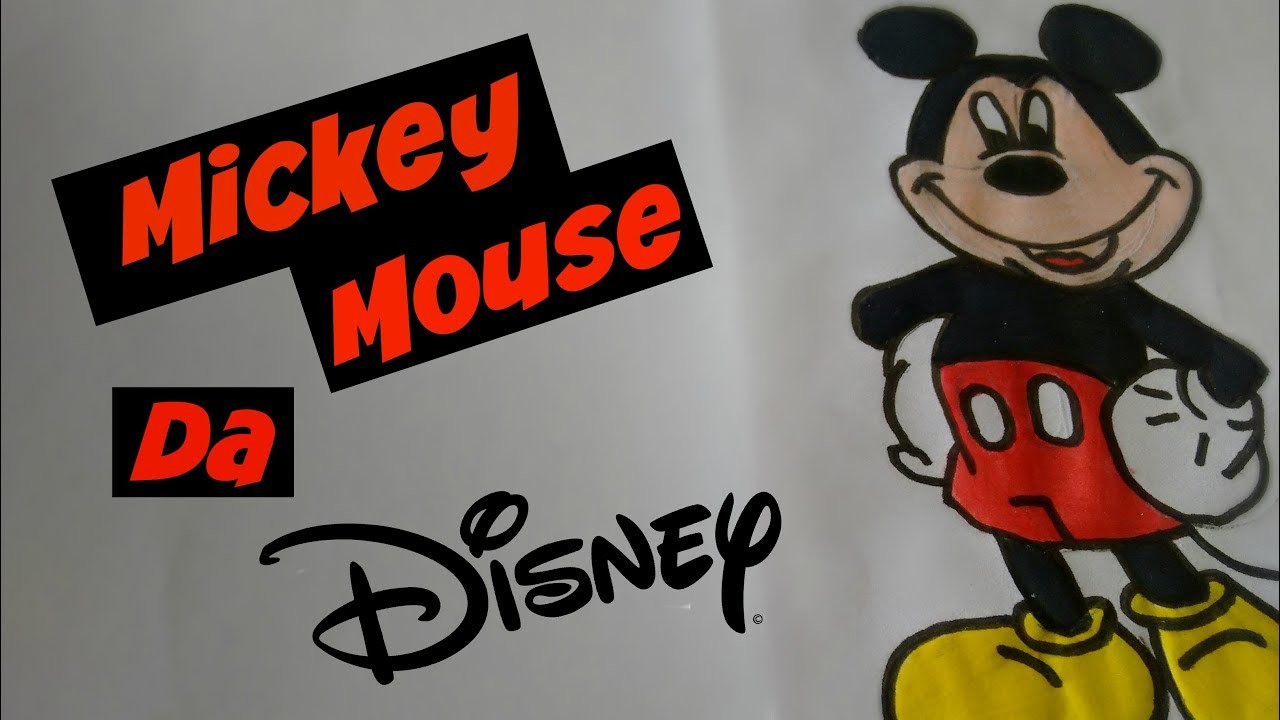 Como desenhar o Mickey Mouse