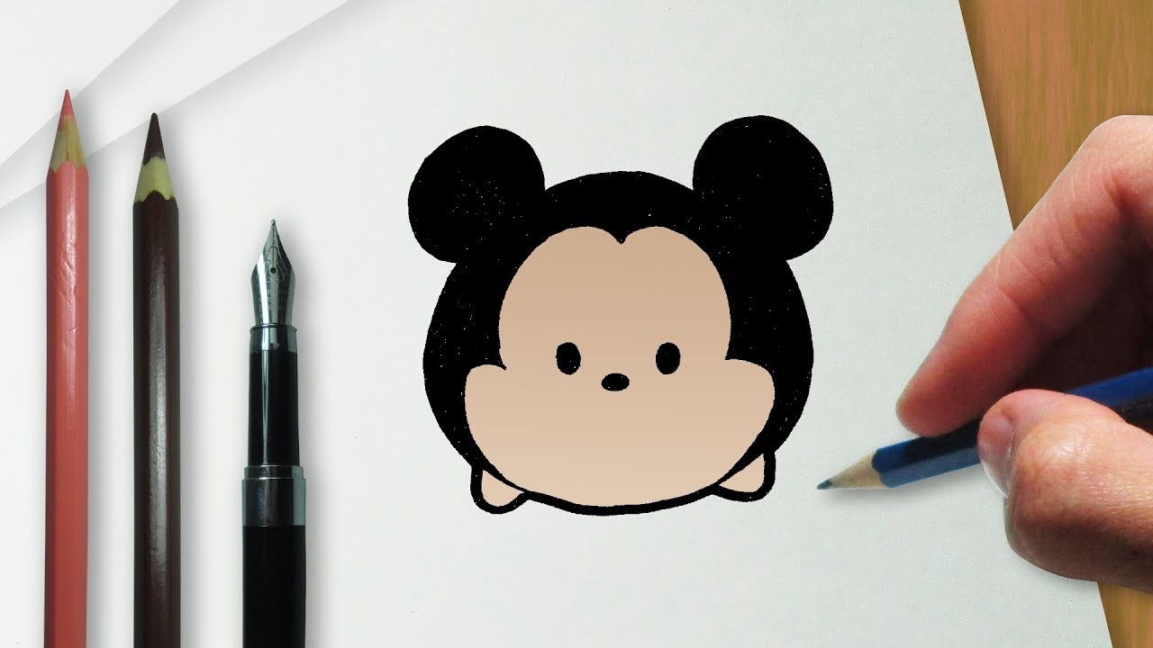 Como desenhar o Mickey na versão Disney Tsum Tsum