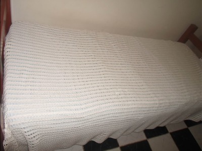 Como fazer colcha de crochê pra cama de solteiro