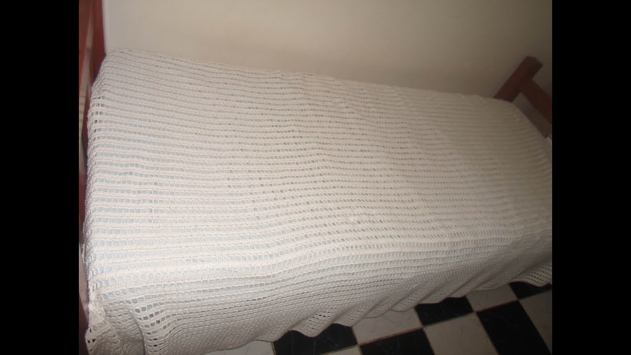 Como fazer colcha de crochê pra cama de solteiro