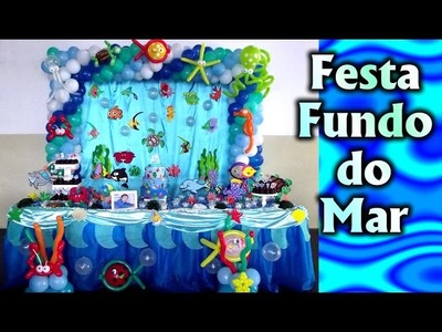 Decorações de Festa Tema  Fundo do Mar - Fiesta. - Balloon Art. Globos. Balões  Ideias