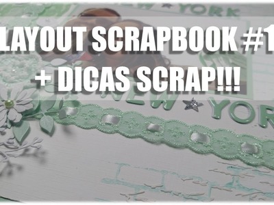DICAS SCRAP| PAP Layout Scrapbook #1|Desafio SOUL PEA_White With 1| Como carimbar no papel com tinta