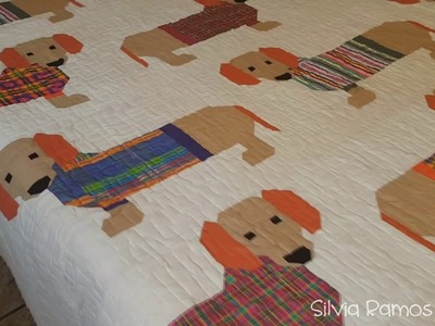 DIY - Quilt Dogs in Sweathers finalizado por Silvia Ramos Atelier