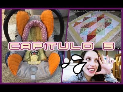 FAZENDO ENXOVAL DA BABY cap:5 - Cobertor de Patchwork, almofada de amamentação, esquilo