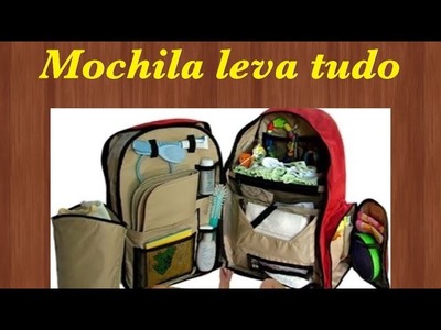 Mochila leva tudo - maternidade -Shopee-AliExpress