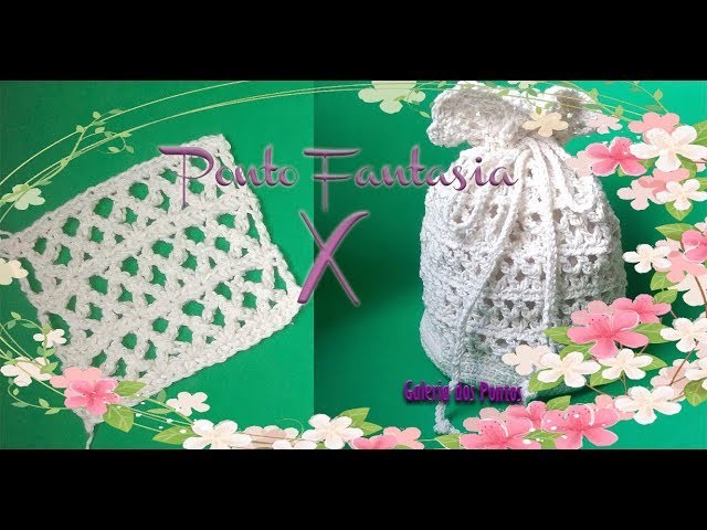 Ponto Fantasia #4 em Crochê, かぎ針編み, Crochet stitch