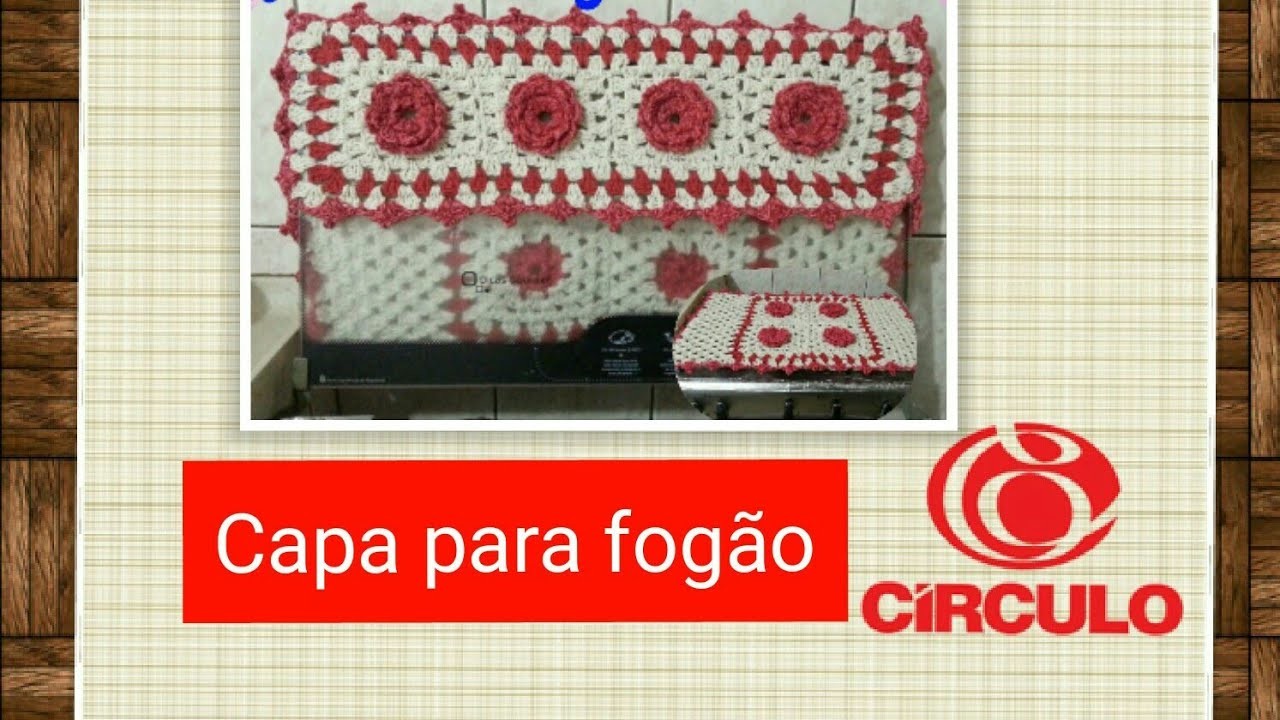 Versão canhotos:Capa para fogão de 5 ou 6 bocas em crochê # Elisa crochê