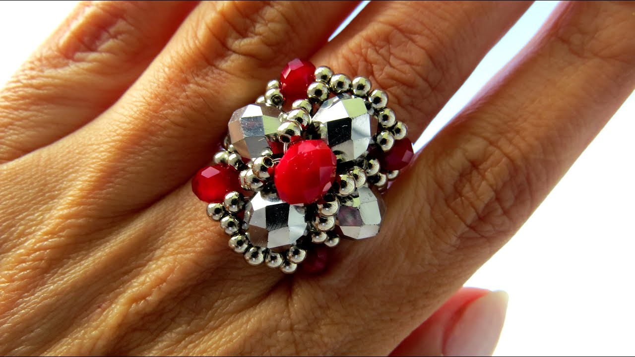 BIJOUX - MAXI ANEL DE CRISTAIS