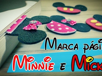 Faça seu próprio marcador de livro da Minnie e do Mickey com espuma EVA!