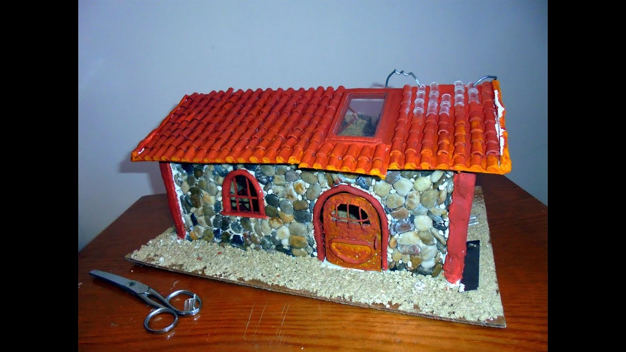 Maquete de Pedra@casa da Ti Amélia-Construção telhado 2