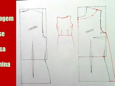 Modelagem base da blusa feminina |ModaByNill