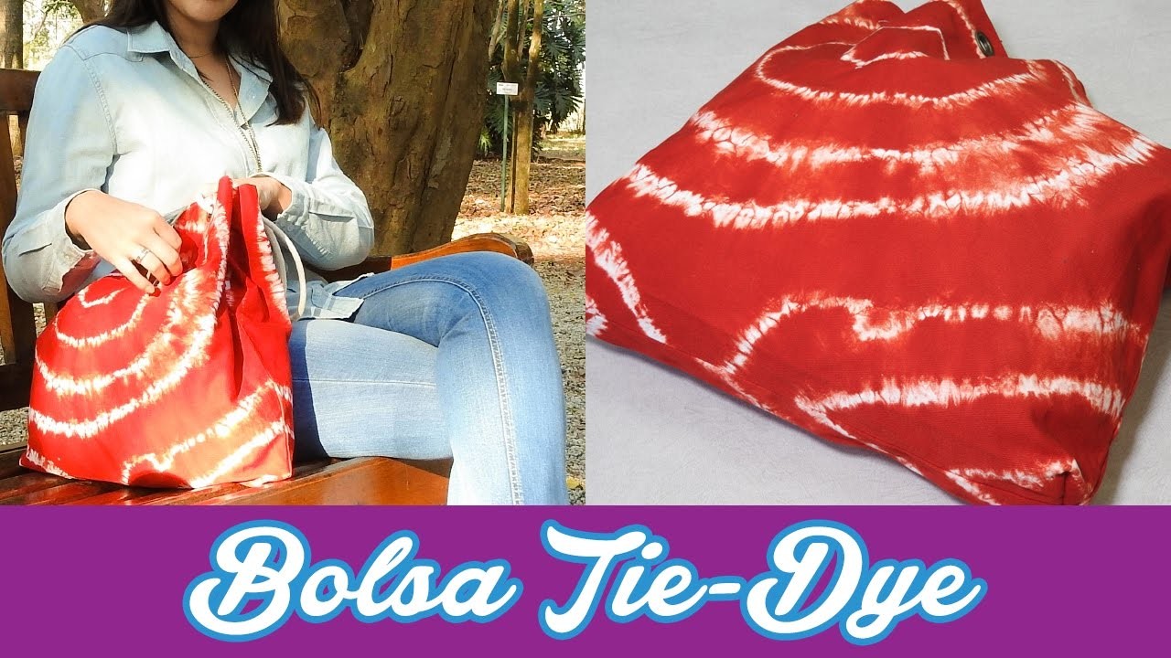 Tutorial - Como tingir uma bolsa tie-dye