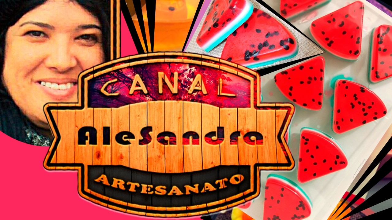 04# Sabonete Artesanal - Fatia de Melancia [Nível Fácil] lembrancinha