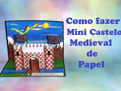 CASTELO MEDIEVAL DE PAPEL - MINIATURA - MAQUETE
