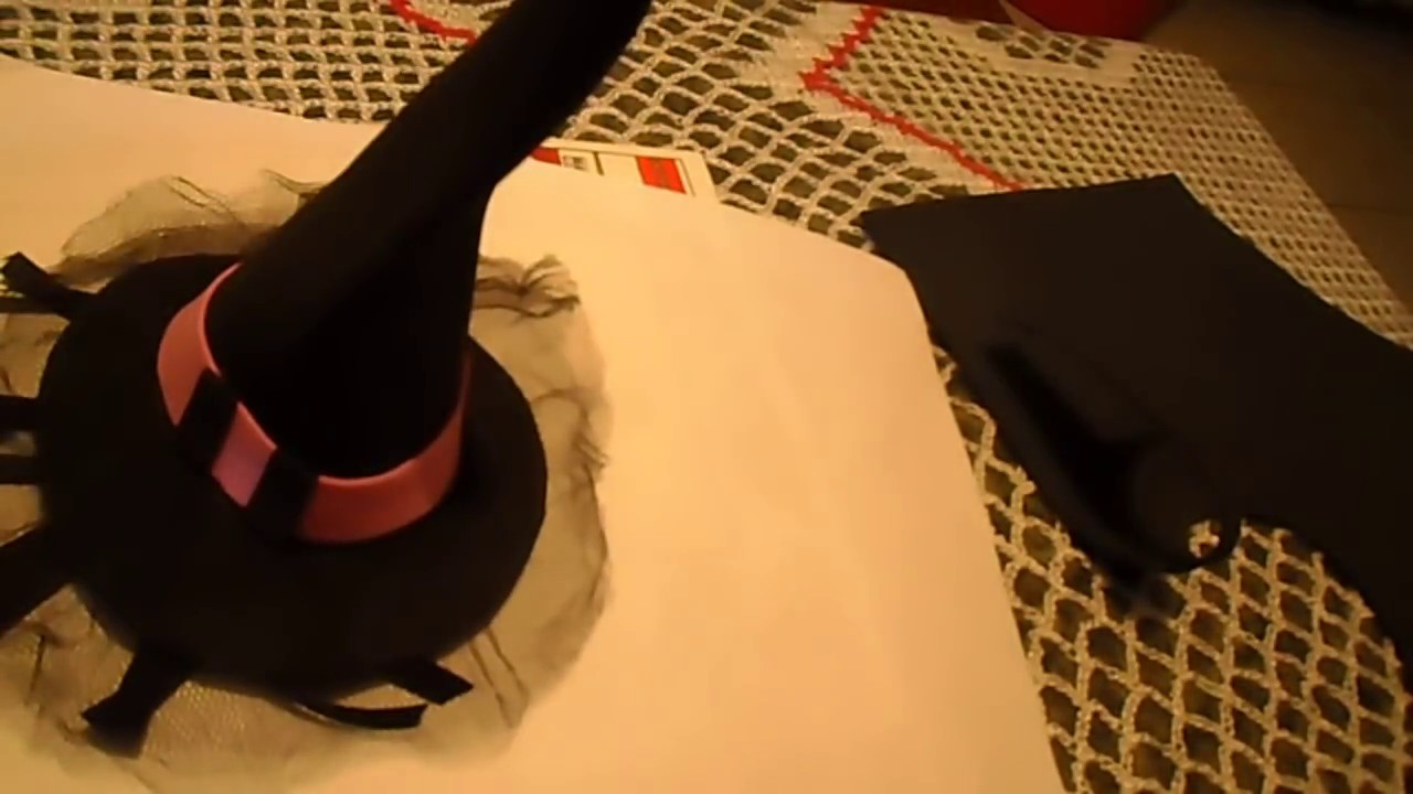 Como Fazer Chapéu de Bruxa | Tiara Halloween