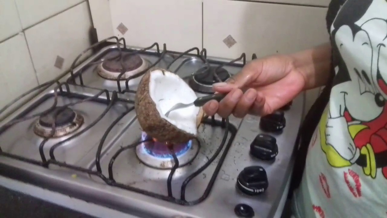 Como fazer óleo de côco#2 segredinho para abrir o coco