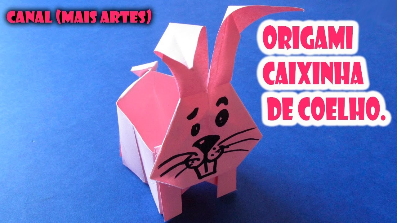 Como fazer um Origami Caixa de Coelho (releitura)  (Felipe Marques Barbosa)