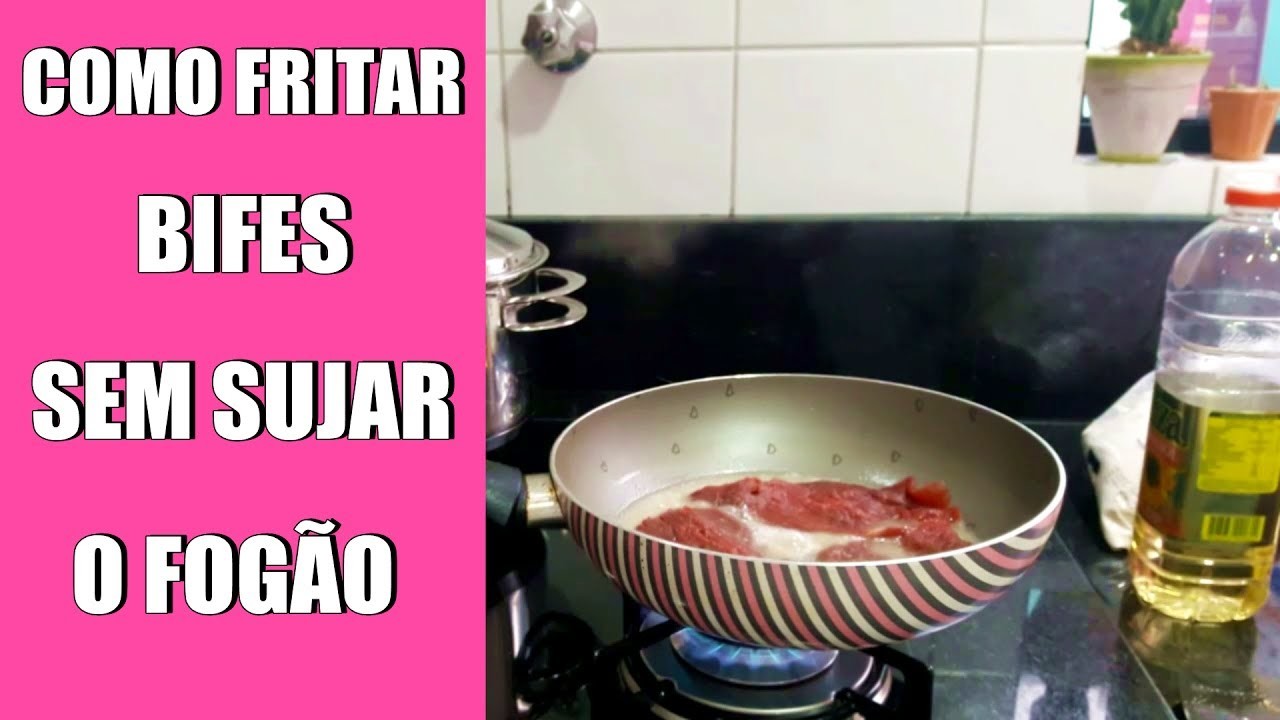 Como fritar bifes sem sujar o fogão!