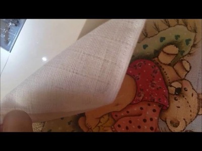 Dica de como costurar o barrado da Fralda - DIY How to sew the diaper barred
