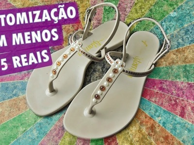 DIY: Customização sandália velha com apenas R$5