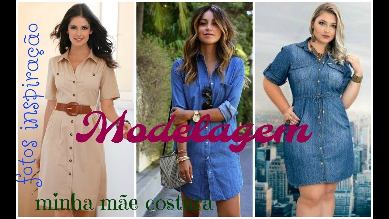 MODELANDO VESTIDO CHEMISE