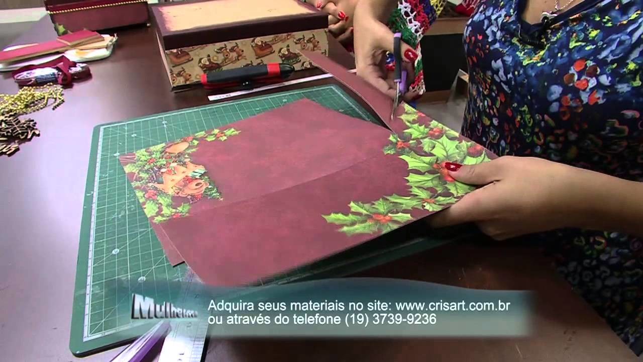 Mulher.com 05.12.2014 - Caixa Quebra Nozes Natal por Marisa Magalhães - Parte 1