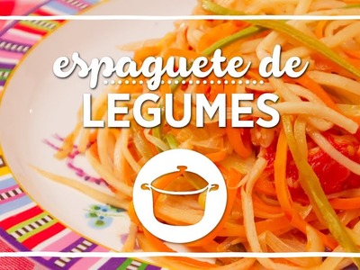 Receita de Espaguete de Legumes - Sem Glúten