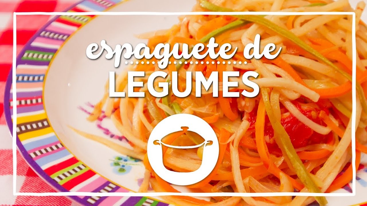 Receita de Espaguete de Legumes - Sem Glúten