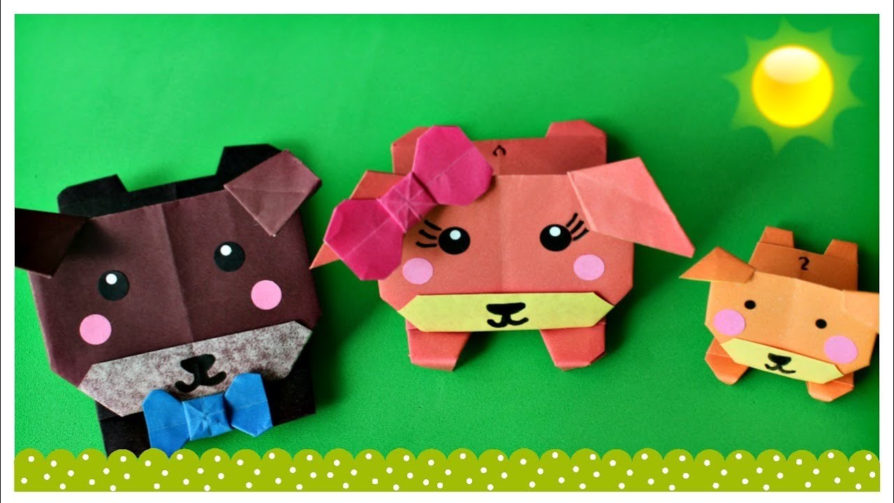 Cachorro de papel - dog origami - Brincar Kids Toys