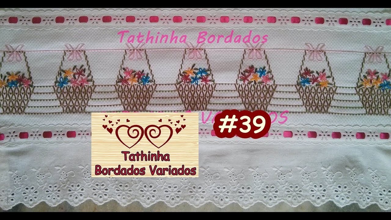 CESTA DE FLORES EM VAGONITE - Tathinha Bordados #39
