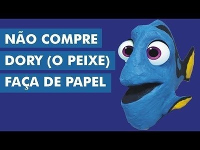 Como fazer a peixe Dory peixe de papel | Filme Procurando Dory | artesanato brasileiro - Feito a Mão