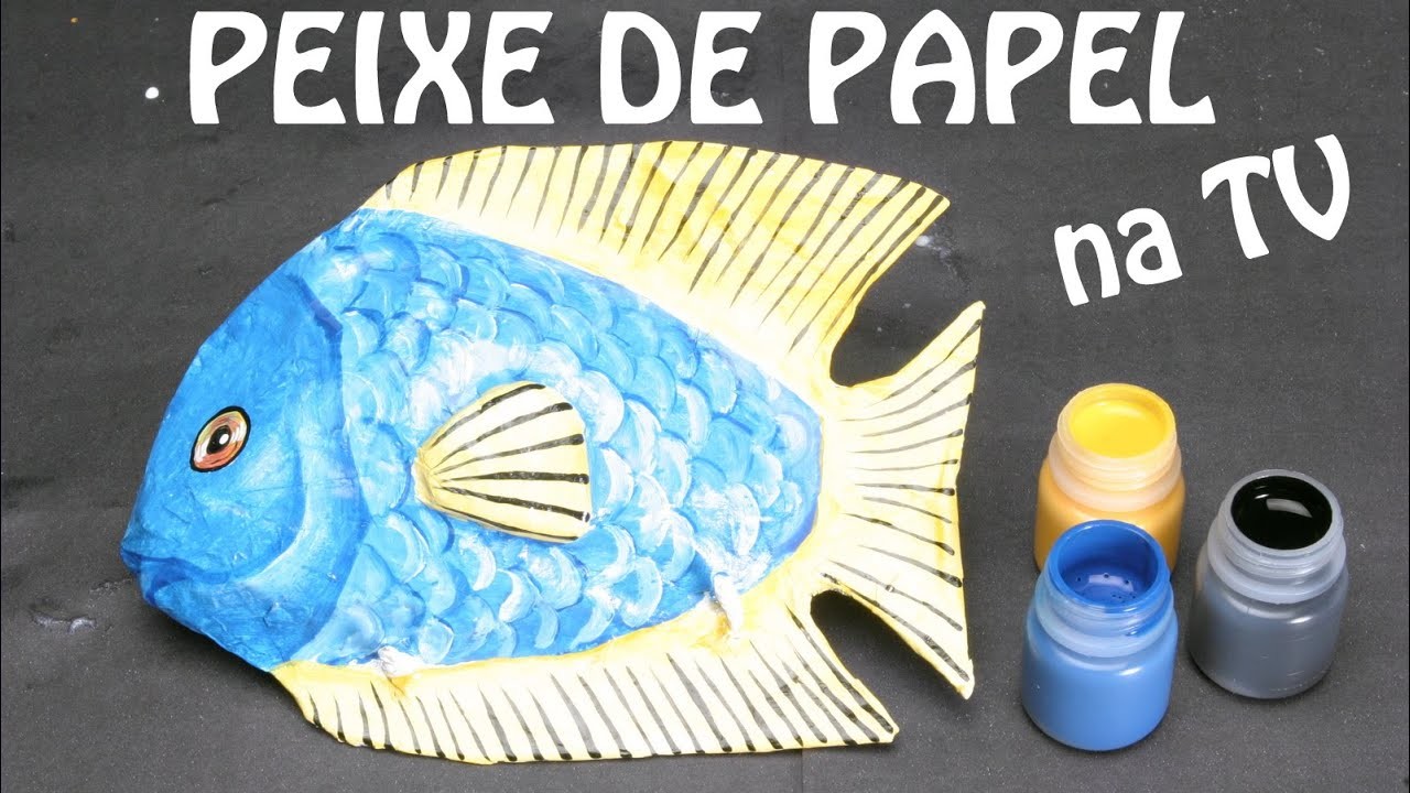 Como fazer Peixe de Papel para decoração escultura de papel - Olga Bongiovanni - Rede TV