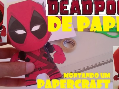 Deadpool de papel papercraft como fazer um deadpool de papel (um brinquedo de papel)